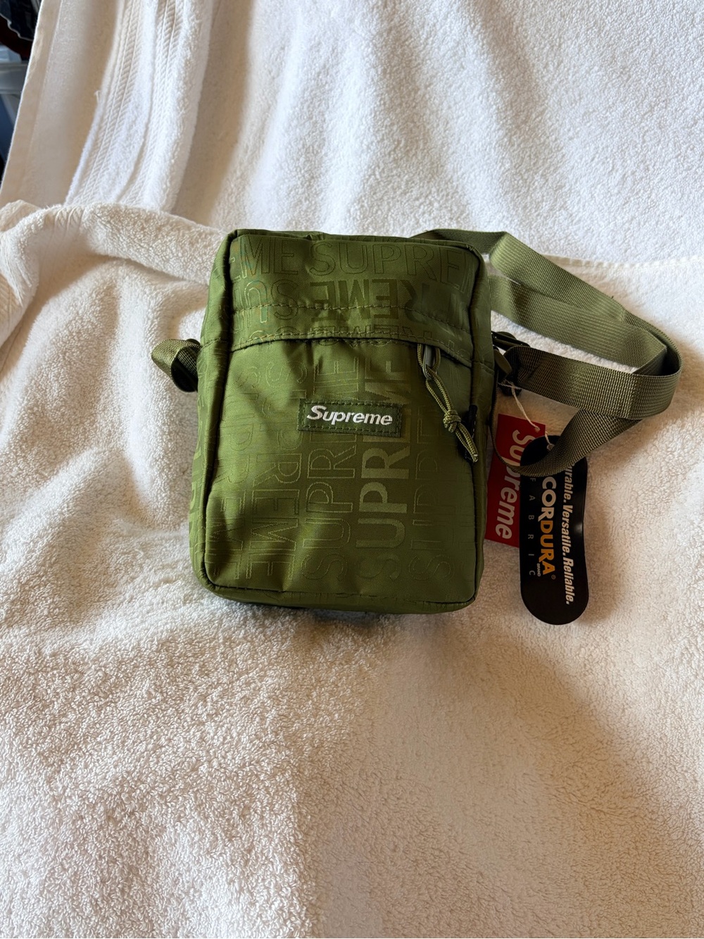 Supreme Olive Cordura Crossbody Pouch